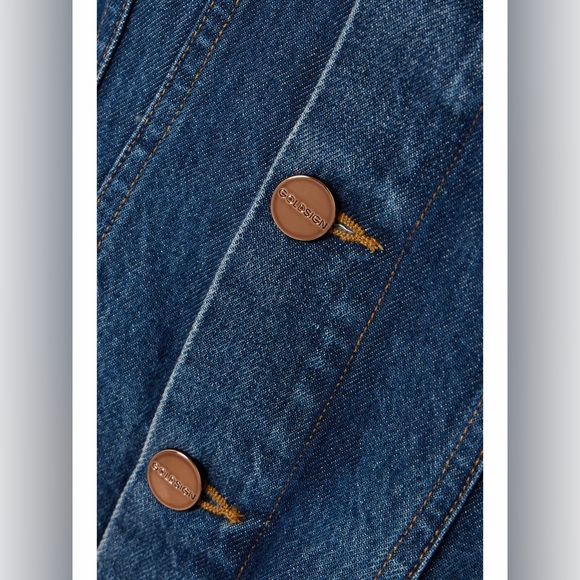 Goldsign ‘Benning’ Peplum Denim Jacket - Picture 7 of 7